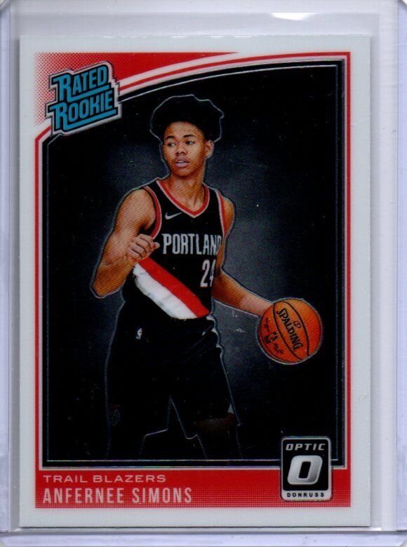 ANFERNEE SIMONS 2018-19 PANINI DONRUSS OPTIC TRUE ROOKIE RC #186