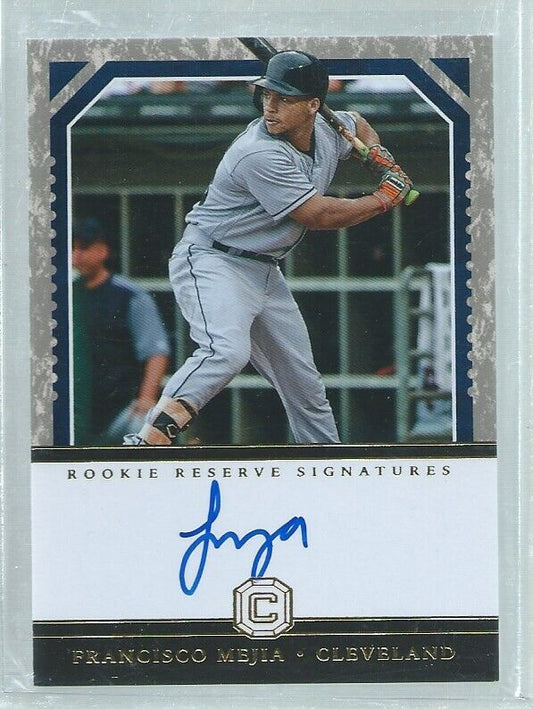 FRANCISCO MEJIA 2018 CORNERSTONES ON CARD AUTO ROOKIE RC #D 78/99