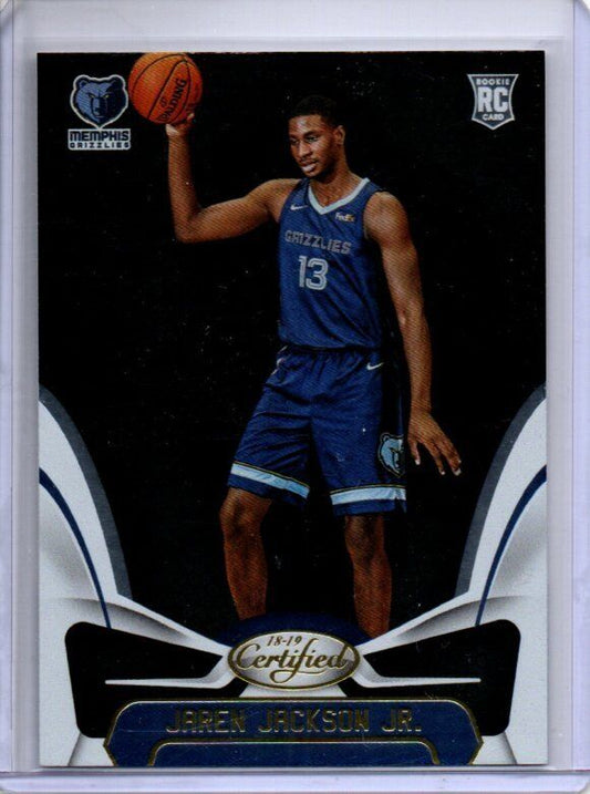 JAREN JACKSON JR. 2018-19 PANINI CERTIFIED TRUE ROOKIE RC #154