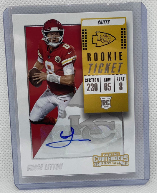 CHASE LITTON 2018 PANINI CONTENDERS ROOKIE TICKET AUTO RC #208