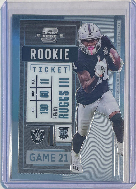 HENRY RUGGS III 2020 PANINI CONTENDERS OPTIC ROOKIE TICKET ROOKIE RC #73