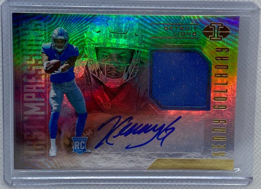 KENNY GOLLADAY 2017 PANINI ILLUSIONS JERSEY ROOKIE AUTO RC #126
