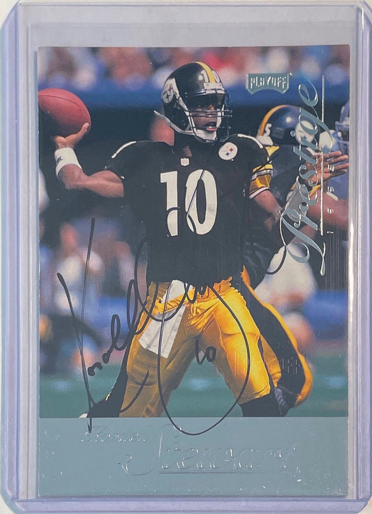 KORDELL STEWART 1998 PRESTIGE PLAYOFF STEELERS ON CARD AUTO #16