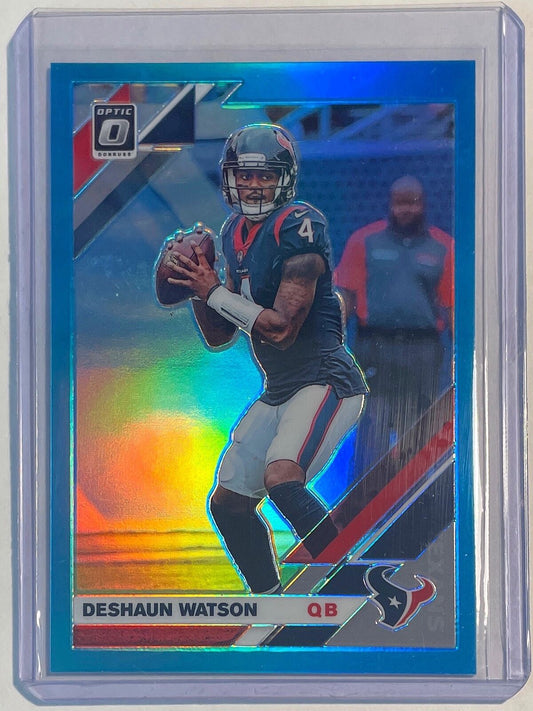 DESHAUN WATSON 2019 PANINI DONRUSS OPTIC LIGHT BLUE PRIZM #D 006/299