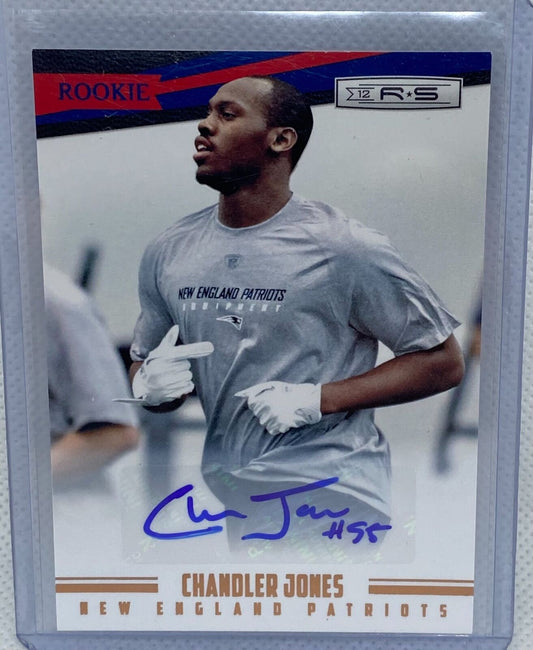 CHANDLER JONES 2012 PANINI ROOKIES & STARS ROOKIE AUTO RC #D 810/999