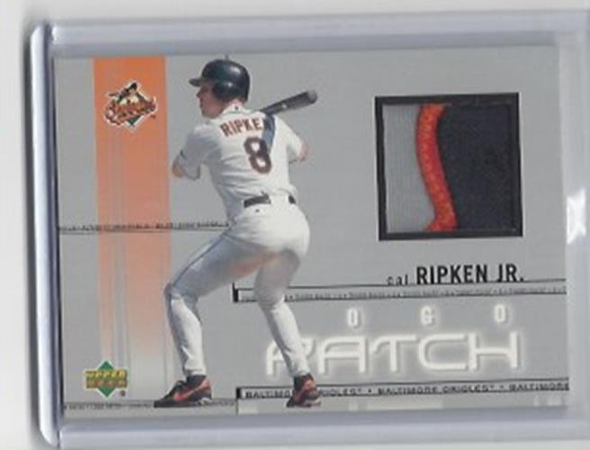 CAL RIPKEN JR. 2001 UPPER DECK AUTHENTIC MEMORABILIA LOGO PATCH #PL-CR