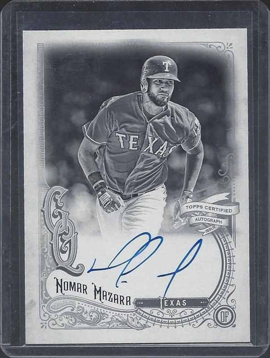 NOMAR MAZARA 2017 TOPPS GYPSY QUEEN BLACK & WHITE ON CARD AUTO #D 65/99