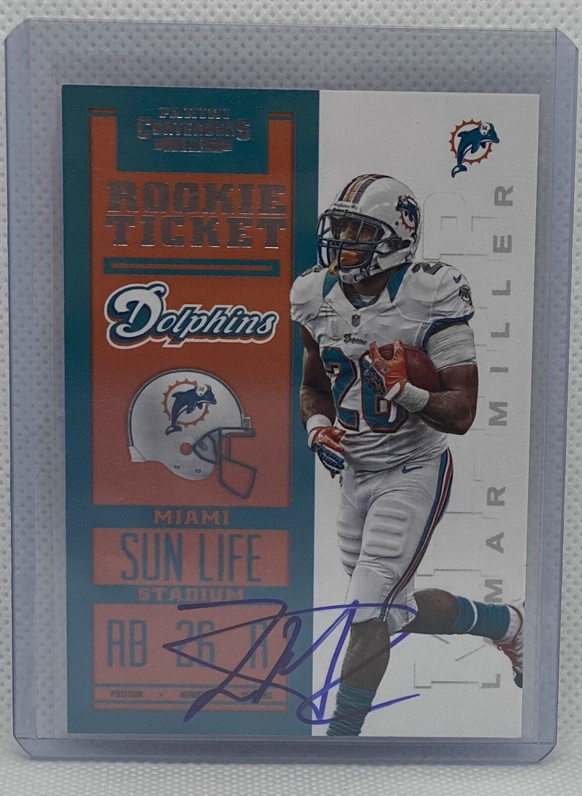 LAMAR MILLER 2012 PANINI CONTENDERS ROOKIE TICKET ON CARD AUTO RC #212