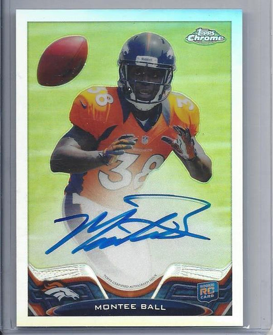 MONTEE BALL 2013 TOPPS CHROME SP PHOTO VARIATION REFRACTOR ON CARD AUTO RC #11