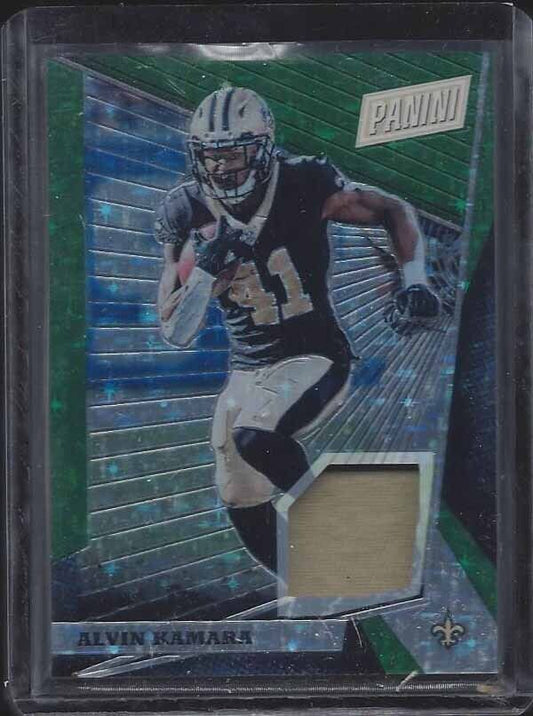 ALVIN KAMARA 2018 PANINI THE NATIONAL VIP GREEN STARS PATCH #D 1/15