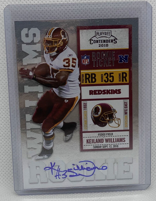 KEILAND WILLIAMS 2010 PLAYOFF CONTENDERS ROOKIE TICKET AUTO RC #158