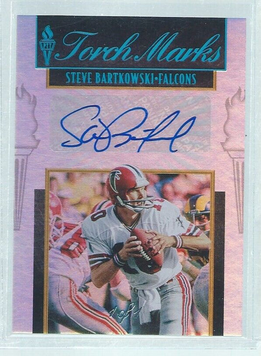STEVE BARTKOWSKI 2019 PANINI PASSING THE TORCH MARKS AUTO PLATINUM TRUE #D 1/1