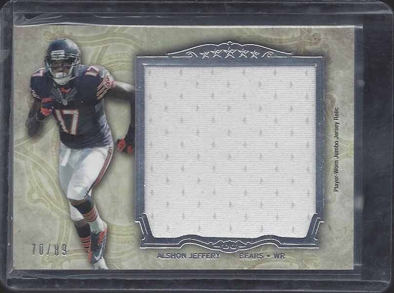 ALSHON JEFFERY 2012 TOPPS 5 FIVE STAR JUMBO BEARS JERSEY #D 70/89