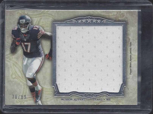 ALSHON JEFFERY 2012 TOPPS 5 FIVE STAR JUMBO BEARS JERSEY #D 70/89
