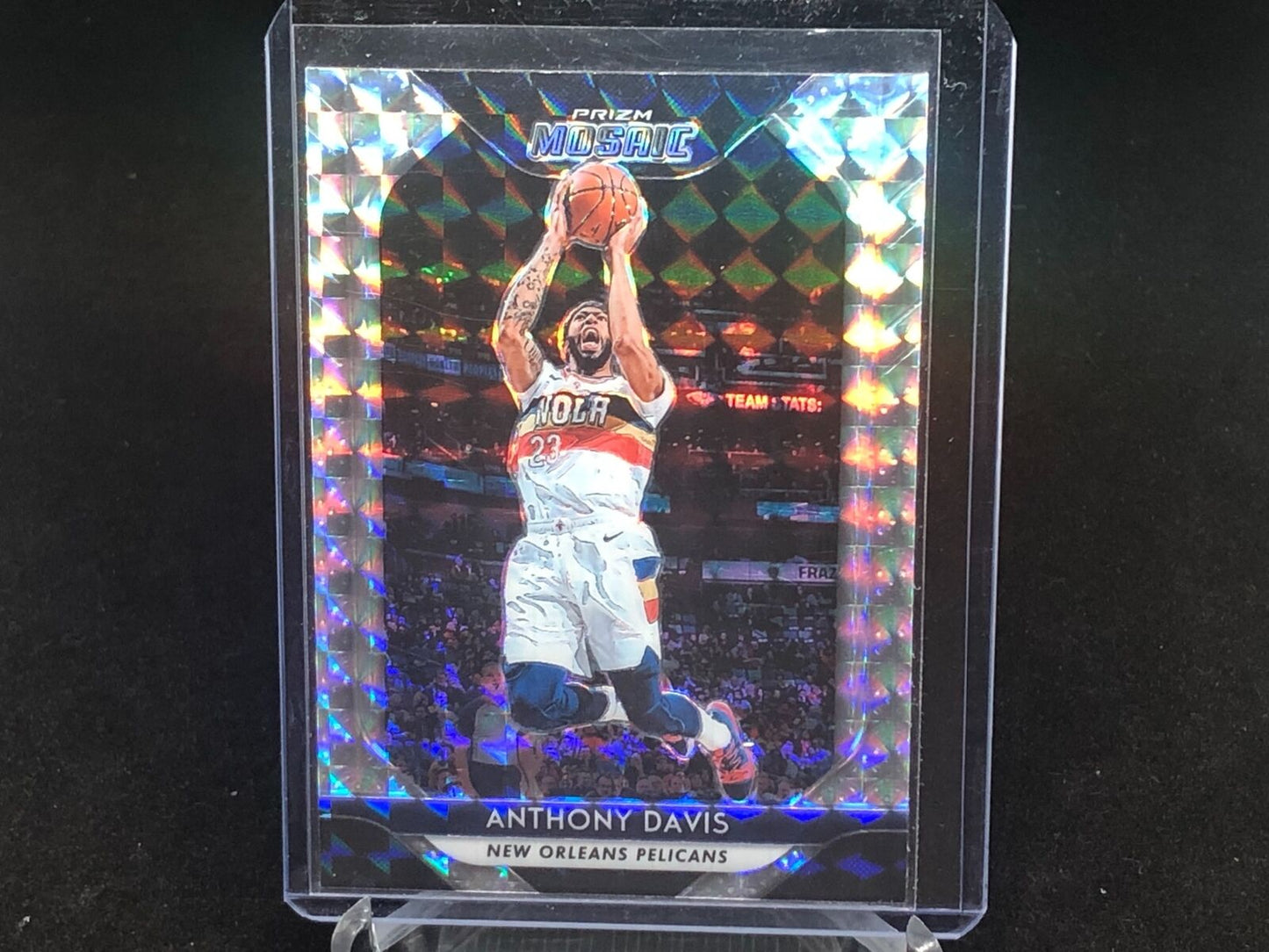 ANTHONY DAVIS 2018-19 PANINI PRIZM MOSAIC SILVER PRIZM # 4