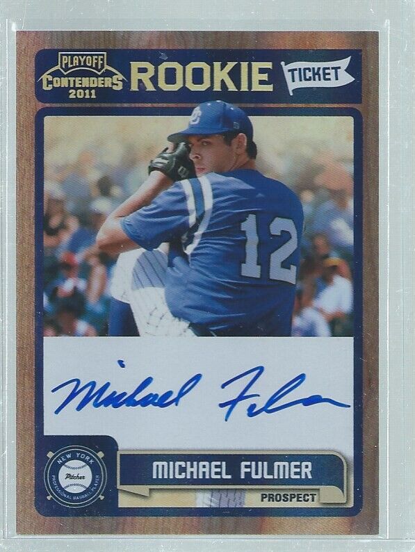 MICHAEL FULMER 2011 PLAYOFF CONTENDERS ROOKIE TICKET ON CARD AUTO RC