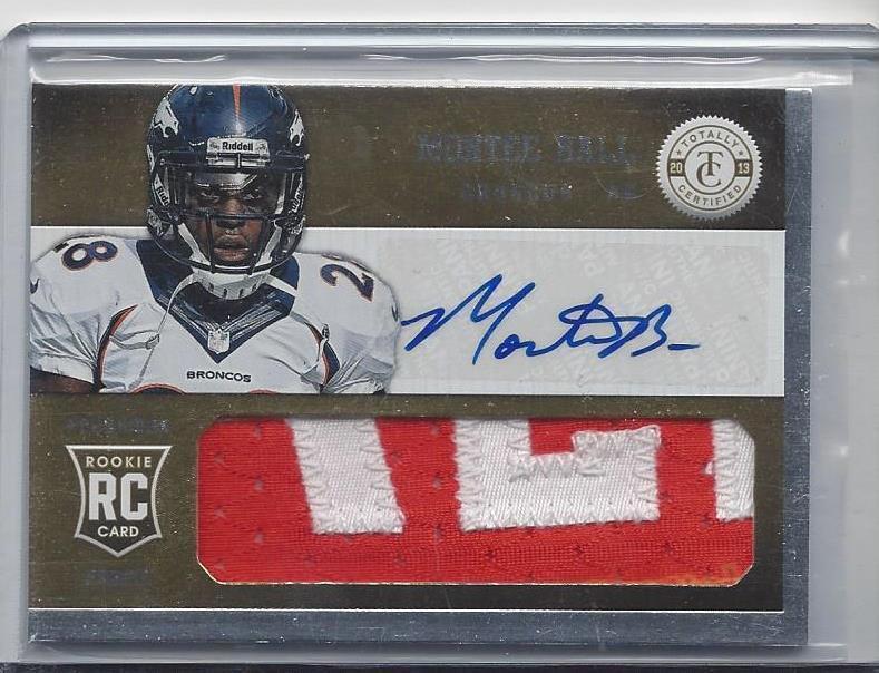 MONTEE BALL 2013 TOTALLY CERTIFIED GOLD RPA NAMEPLATE PATCH AUTO RC #D 12/25