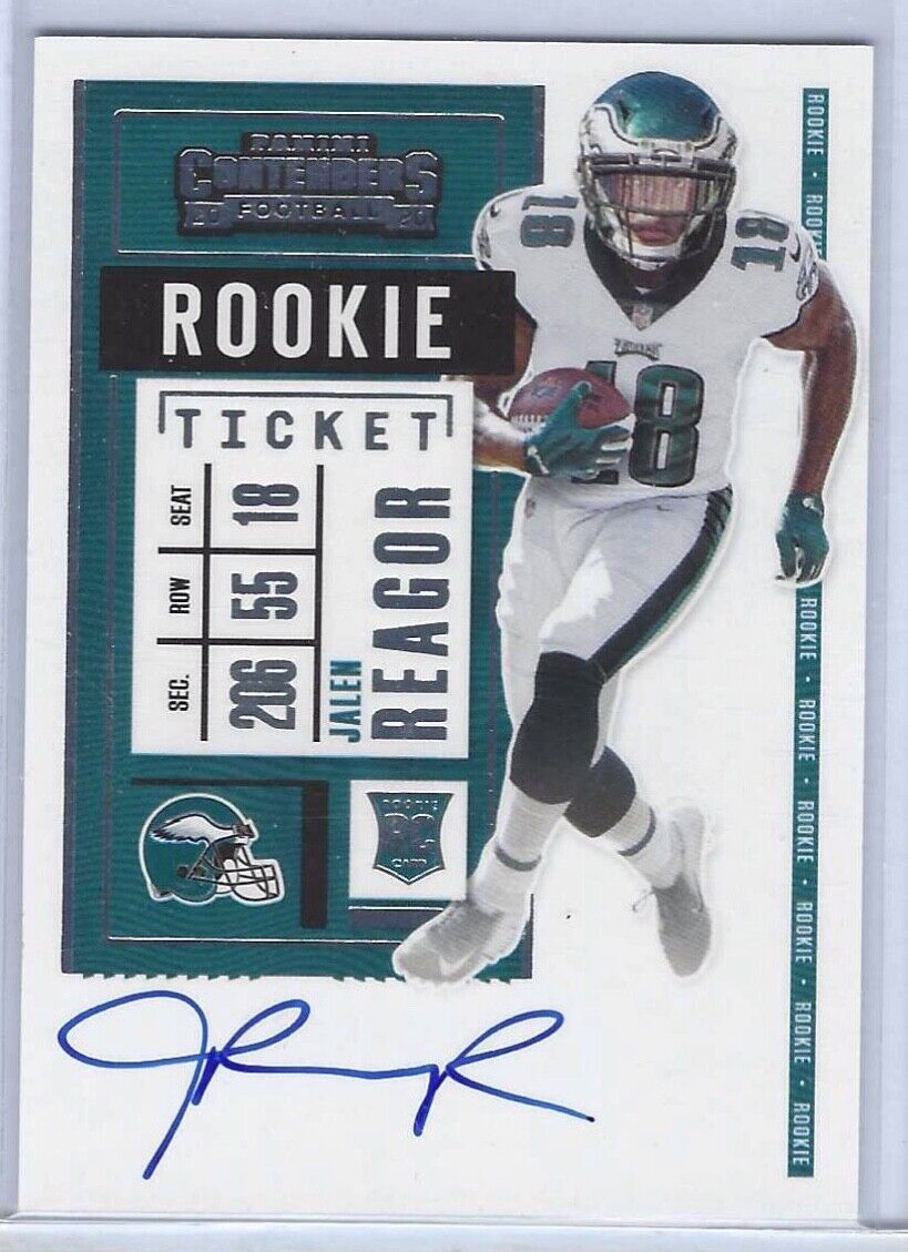 JALEN REAGOR 2020 PANINI CONTENDERS ROOKIE TICKET VARIATION AUTO RC SP #108