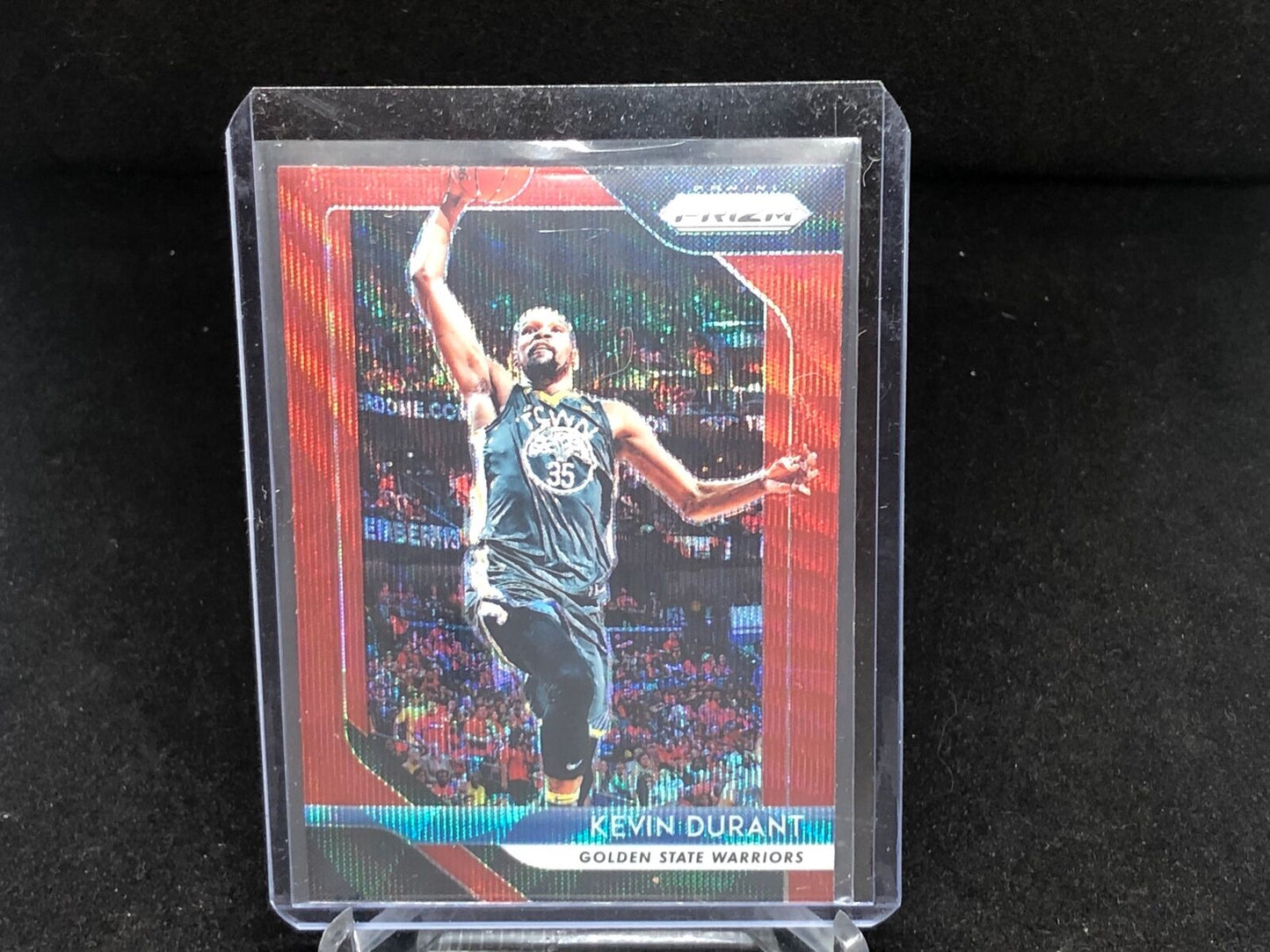 KEVIN DURANT 2018-19 PANINI PRIZM RED RUBY WAVE PRIZM # 252