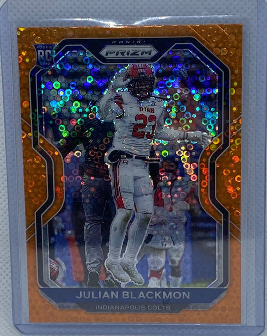 JULIAN BLACKMON 2020 PANINI PRIZM ORANGE DISCO RC #330