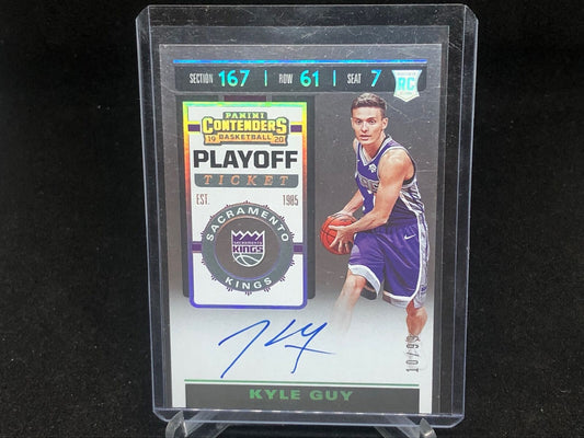 KYLE GUY 2019-20 PANINI CONTENDERS PLAYOFF TICKET ON CARD AUTO RC #D 10/99