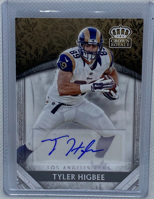 TYLER HIGBEE 2016 PANINI PREFERRED CROWN ROYALE AUTO RC #42