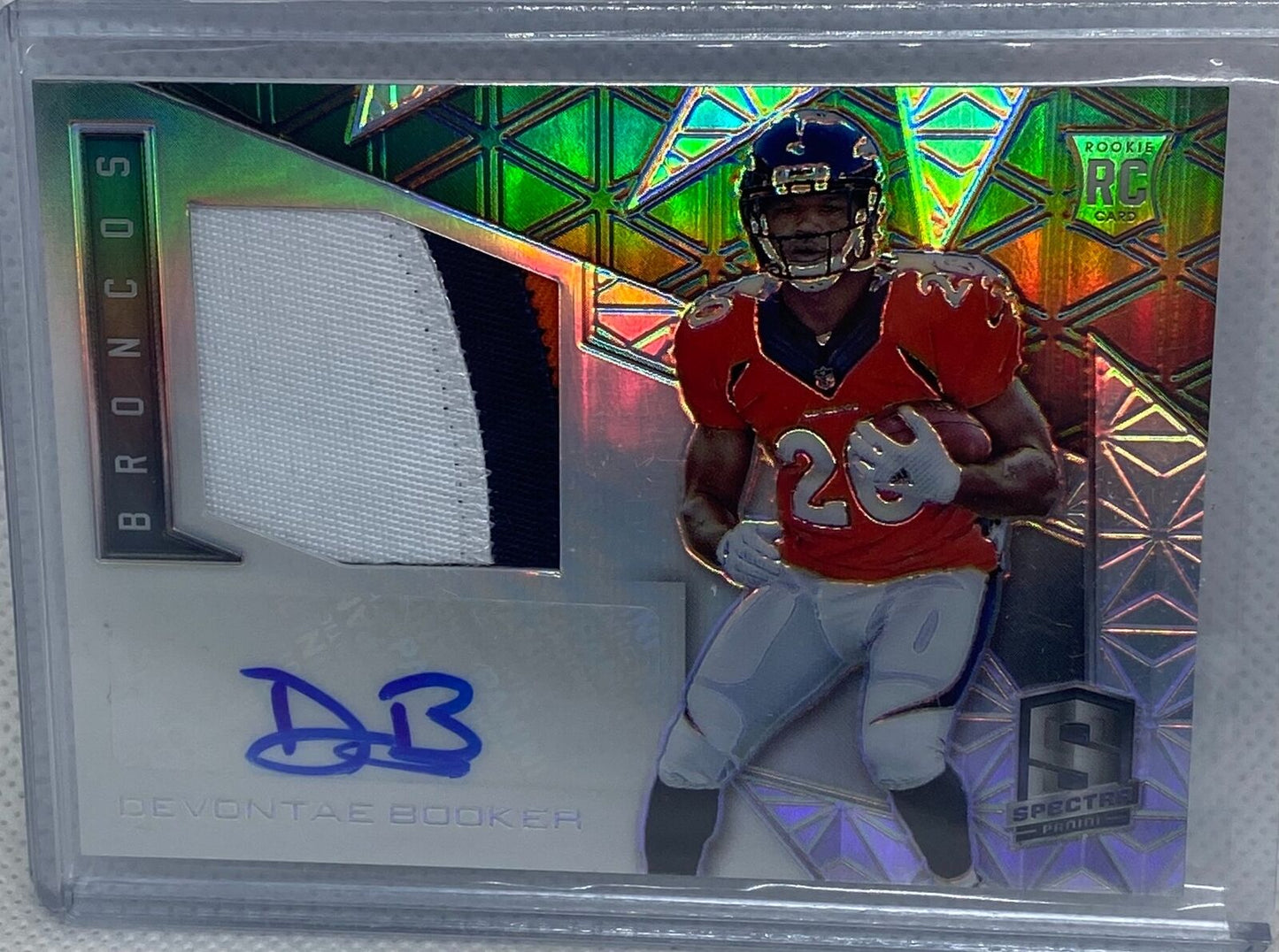 DEVONTAE BOOKER 2016 PANINI SPECTRA RPA PATCH AUTO RC #D 4/99