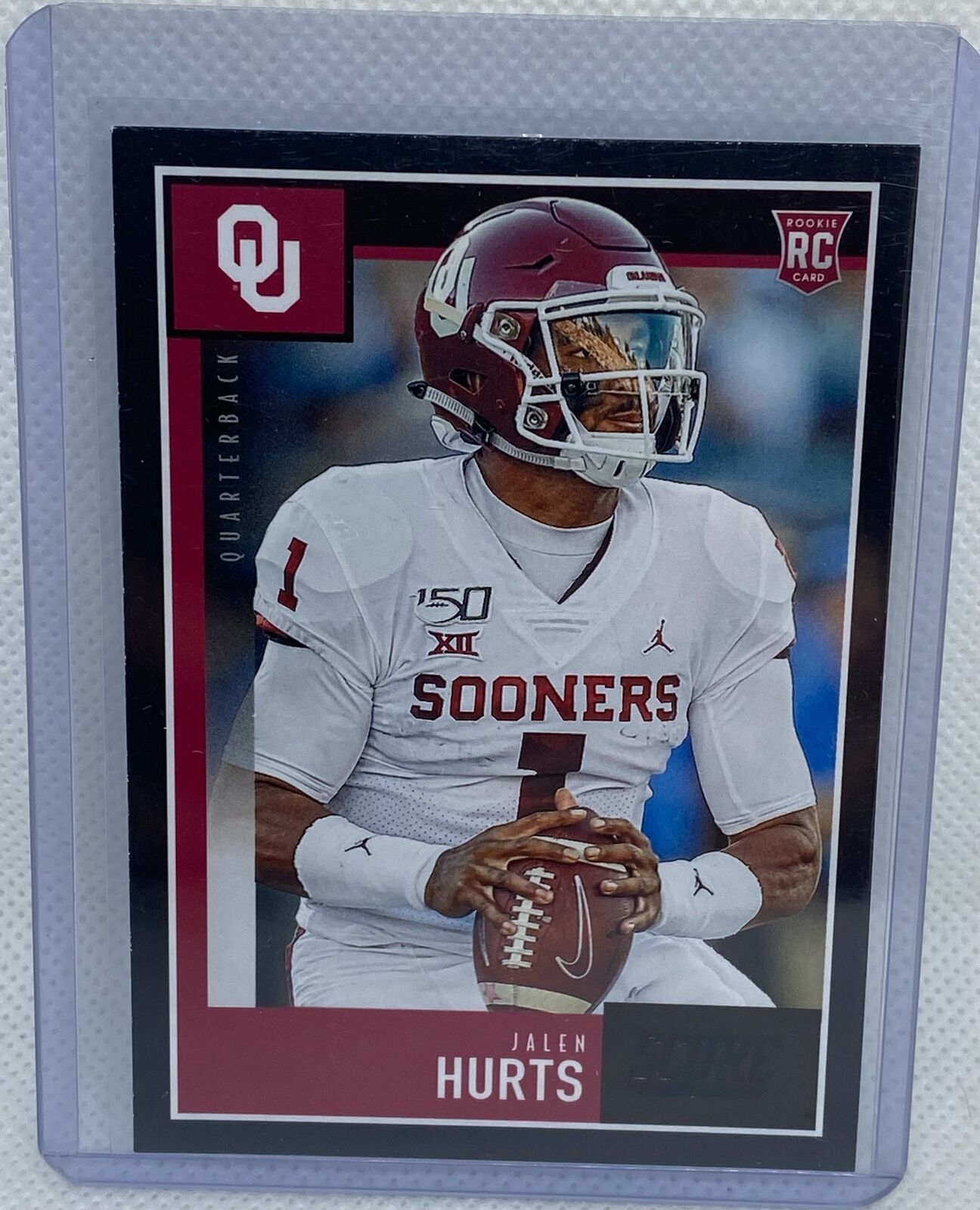 JALEN HURTS 2020 PANINI SCORE BLACK SP RC #358