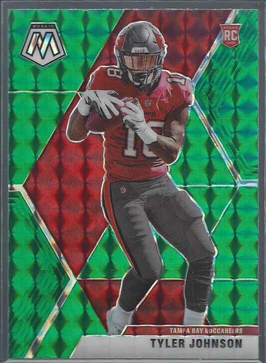 TYLER JOHNSON 2020 PANINI MOSAIC GREEN PRIZM ROOKIE RC #241