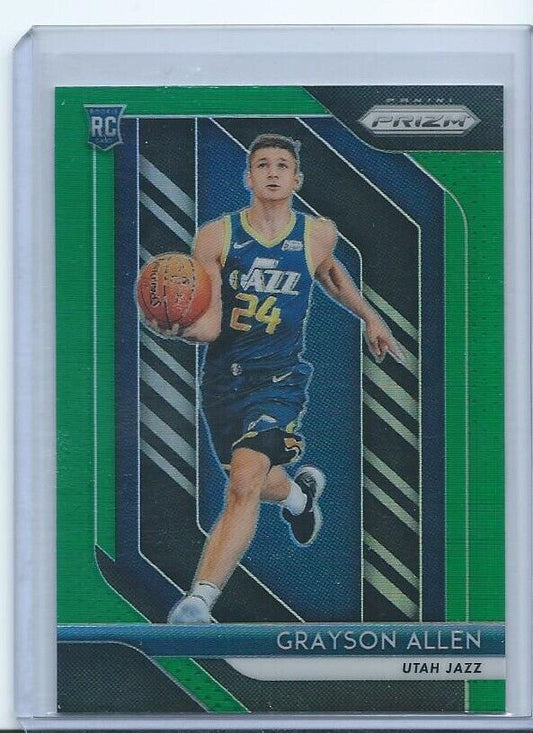 GRAYSON ALLEN 2018-19 PANINI PRIZM GREEN PRIZMS RC #123