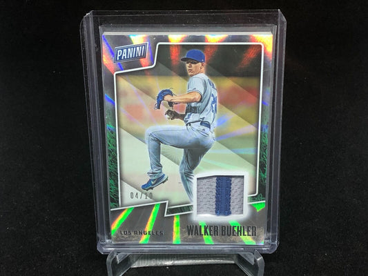 WALKER BUEHLER 2019 PANINI FATHERS DAY 2 CLR PATCH JERSEY RELIC #D 4/10