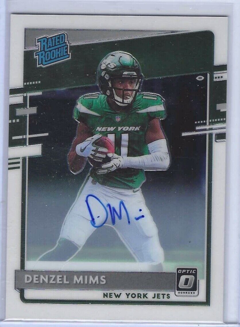 DENZEL MIMS 2020 DONRUSS OPTIC BASE RATED ROOKIE AUTO RC #D /150