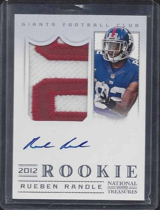 RUEBEN RANDLE 2012 NATIONAL TREASURES RPA ROOKIE PATCH ON CARD AUTO RC #D /99