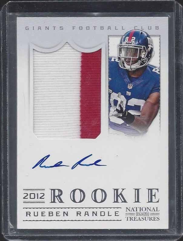 RUEBEN RANDLE 2012 NATIONAL TREASURES RPA ROOKIE PATCH ON CARD AUTO RC #D /99