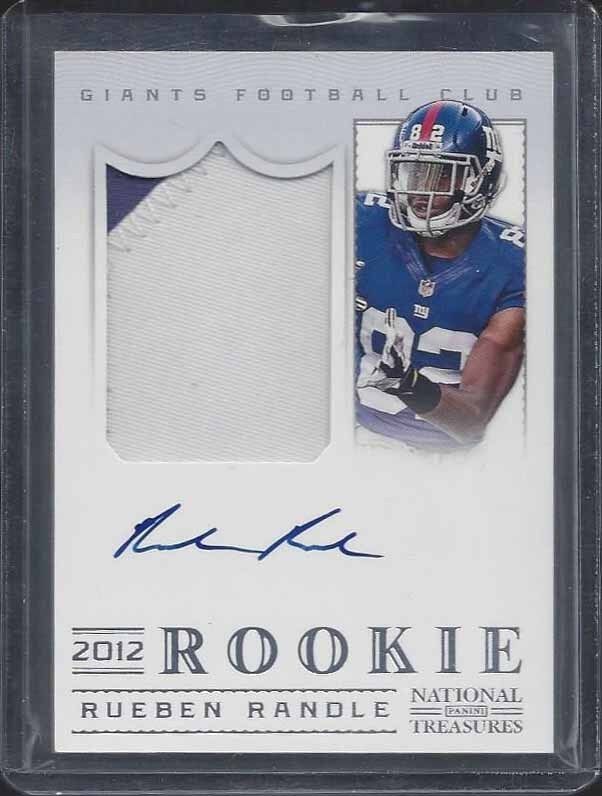 RUEBEN RANDLE 2012 NATIONAL TREASURES RPA ROOKIE PATCH ON CARD AUTO RC #D /99