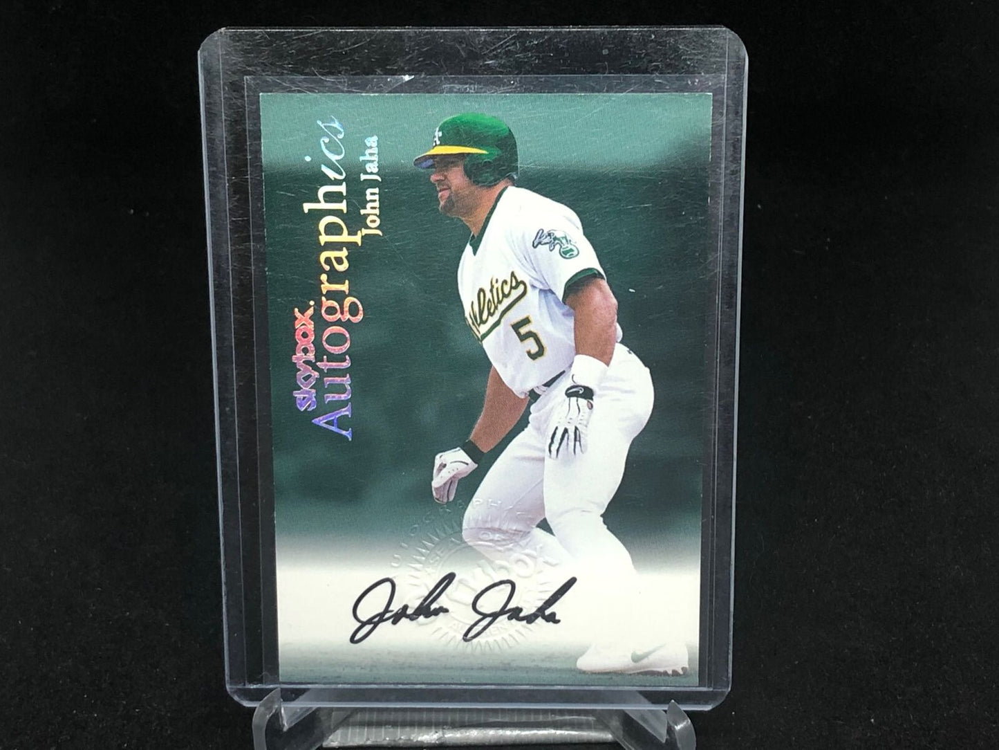 JOHN JAHA 1999 FLEER SKYBOX AUTOGRAPHICS ON CARD AUTO