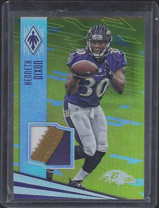 KENNETH DIXON 2016 PANINI PHOENIX GOLD 3 COLOR ROOKIE PATCH RC #D 16/25