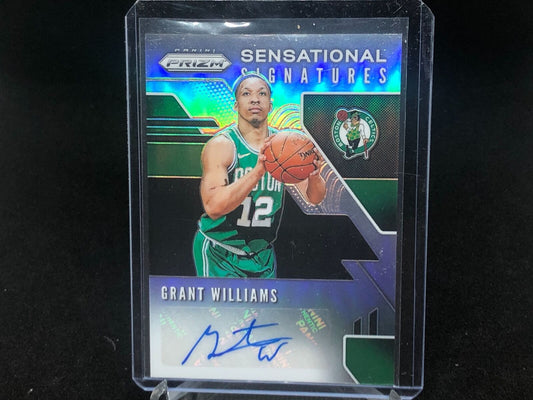 GRANT WILLIAMS 2019-20 PANINI PRIZM SENSATIONAL SIGNATURES SILVER PRIZM AUTO RC