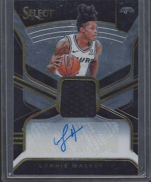 LONNIE WALKER IV 2018-19 PANINI SELECT ROOKIE JERSEY AUTO RC #D 120/199