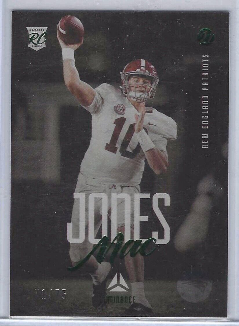 MAC JONES 2021PANINI  LUMINANCE GREEN ROOKIE RC #D /75