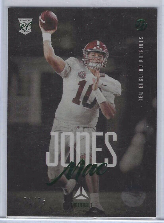 MAC JONES 2021PANINI  LUMINANCE GREEN ROOKIE RC #D /75