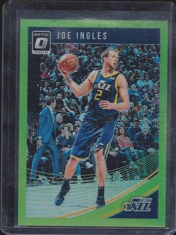 1/1 JOE INGLES 2018-19 DONRUSS OPTIC LIME GREEN HOLO #D 2/149 HIS JERSEY #2 !!!