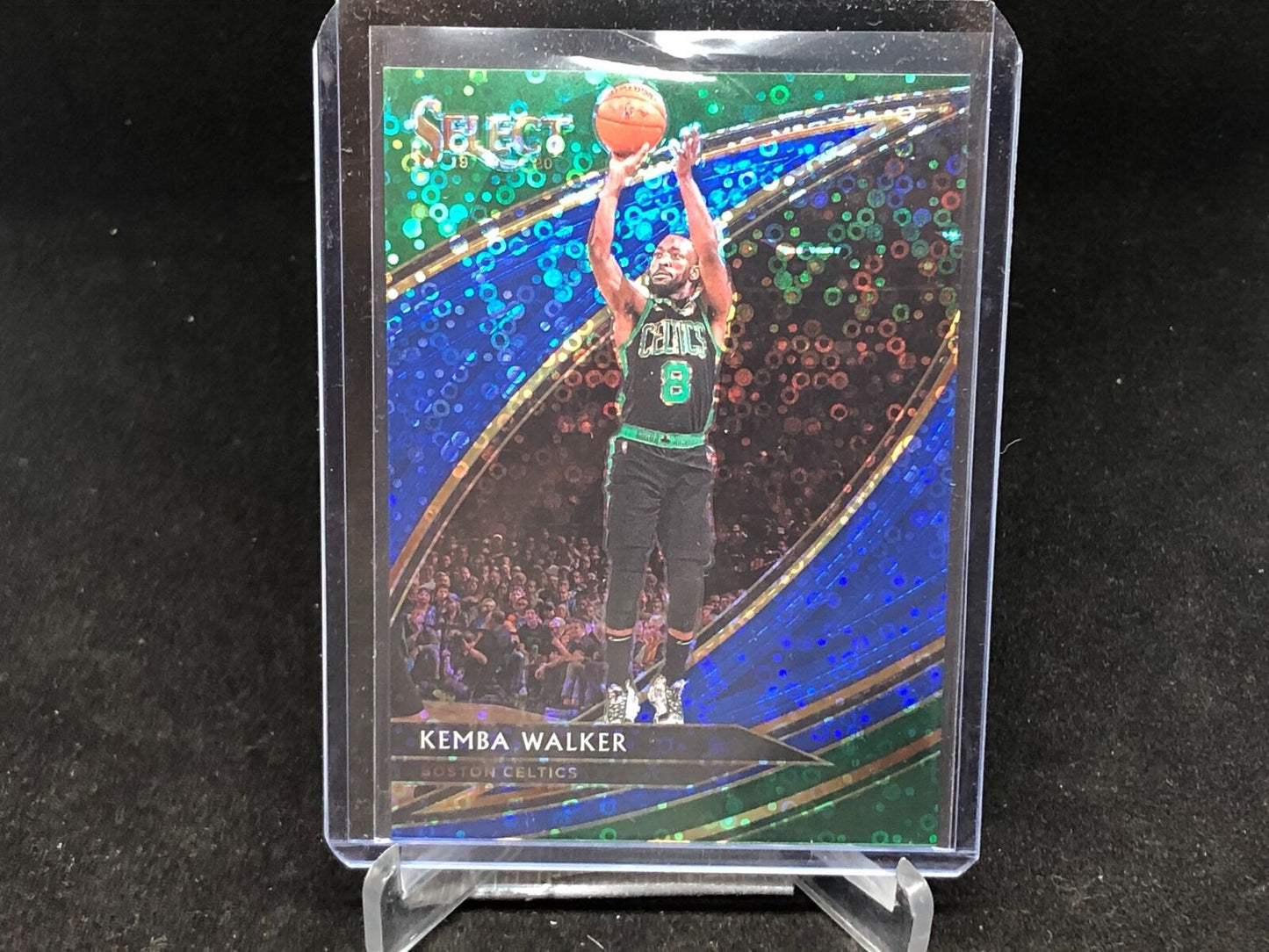KEMBA WALKER 2019-20 PANINI SELECT FAST BREAK COURTSIDE BLUE PRIZM #D /25