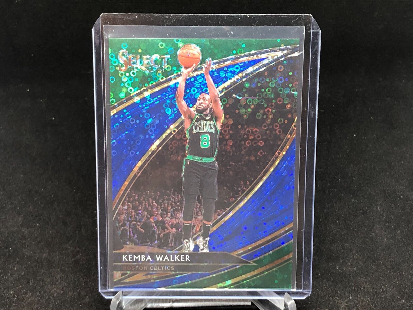 KEMBA WALKER 2019-20 PANINI SELECT FAST BREAK COURTSIDE BLUE PRIZM #D /25