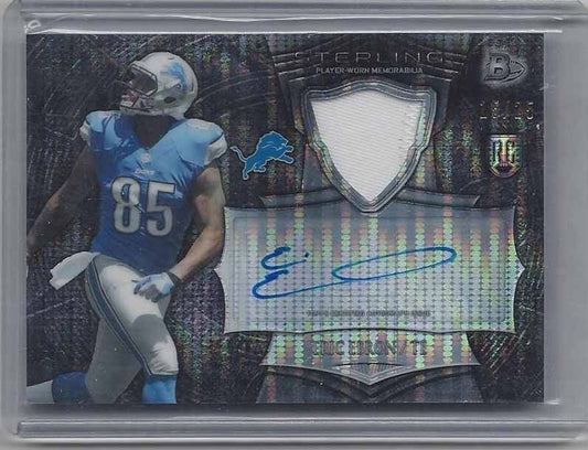 ERIC EBRON 2014 BOWMAN STERLING PULSAR REFRACTOR ROOKIE PATCH AUTO RC #D 15/25