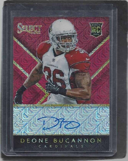 DEONE BUCANNON 2014 SELECT RED MOJO PRIZM ROOKIE AUTO RC #D 6/15