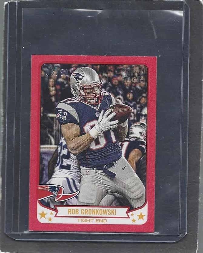 ROB GRONKOWSKI 2013 TOPPS MAGIC RED MINI PIGSKIN PARALLEL #D 8/50
