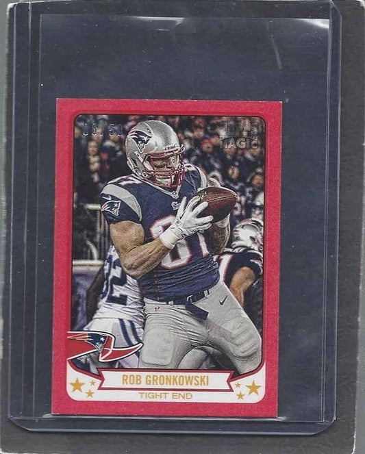 ROB GRONKOWSKI 2013 TOPPS MAGIC RED MINI PIGSKIN PARALLEL #D 8/50