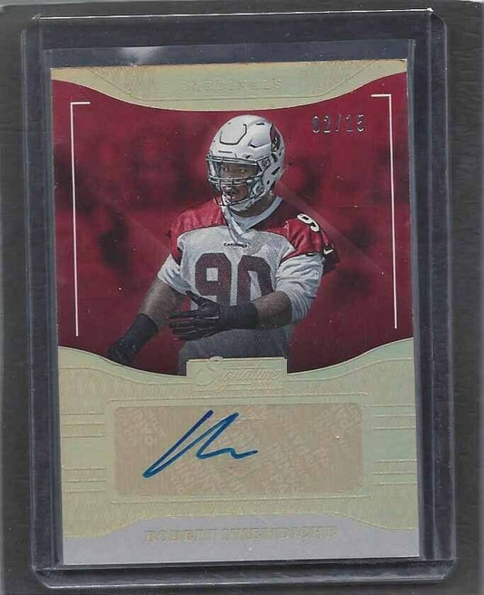 ROBERT NKEMDICHE 2016 DONRUSS SIGNATURE SERIES GOLD ROOKIE AUTO RC #D 2/15