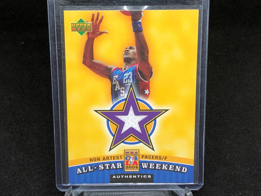 RON ARTEST 2003-04 UPPER DECK ALL STAR WEEKEND WARM UP RELIC JERSEY